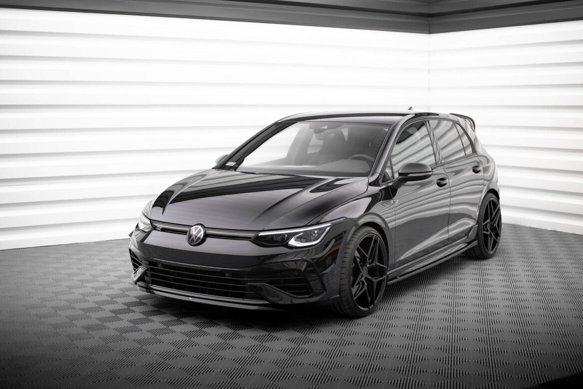 Cup Spoilerlippe Front Ansatz V.7 für Volkswagen Golf R Mk8   Maxton Design