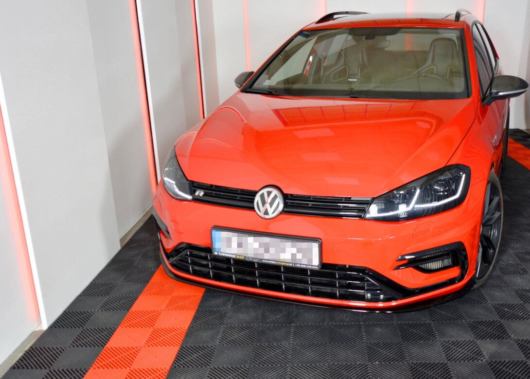 Cup Spoilerlippe Front Ansatz V.7 für VW GOLF 7 R / R-Line FACELIFT   Maxton Design