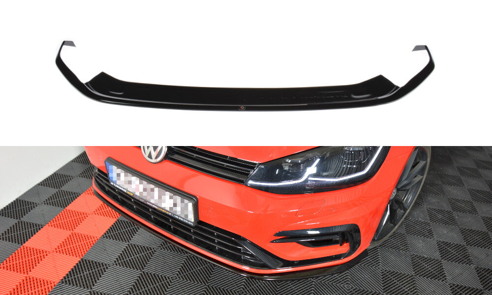 Cup Spoilerlippe Front Ansatz V.7 für VW GOLF 7 R / R-Line FACELIFT   Maxton Design