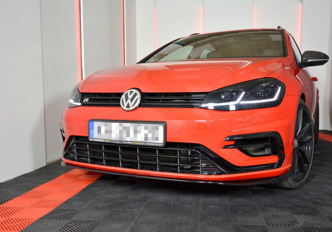 Cup Spoilerlippe Front Ansatz V.7 für VW GOLF 7 R / R-Line FACELIFT   Maxton Design