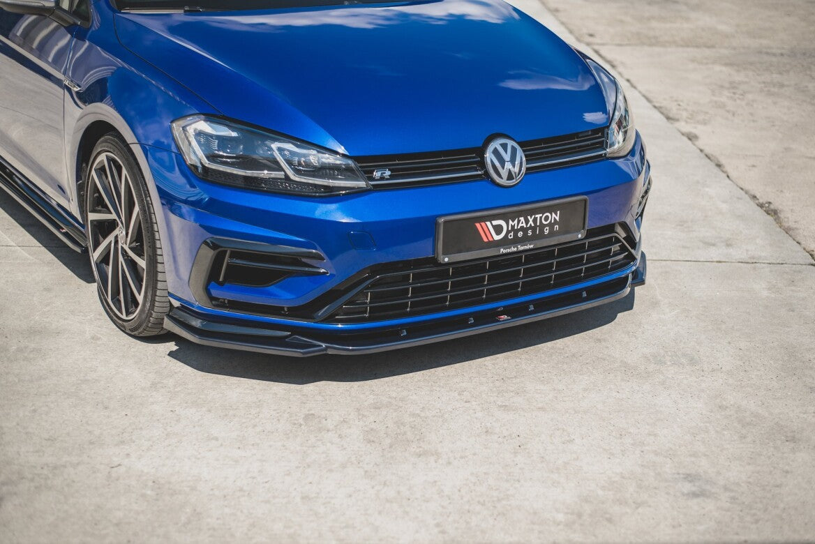 Cup Spoilerlippe Front Ansatz V.9 für VW Golf 7 R/ R-Line FL   Maxton Design
