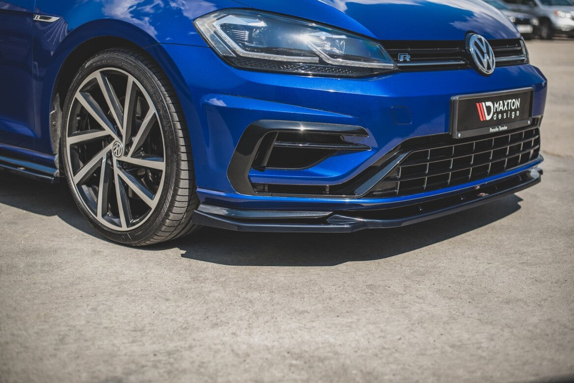Cup Spoilerlippe Front Ansatz V.9 für VW Golf 7 R/ R-Line FL   Maxton Design