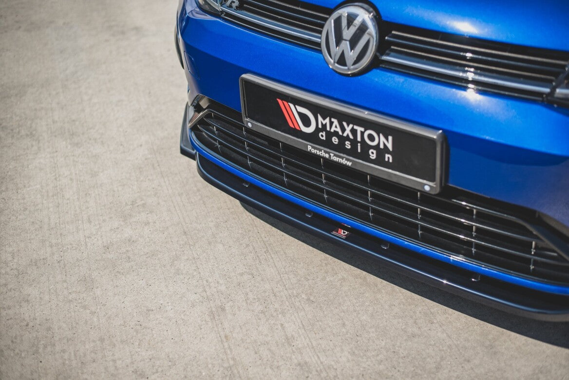 Cup Spoilerlippe Front Ansatz V.9 für VW Golf 7 R/ R-Line FL   Maxton Design