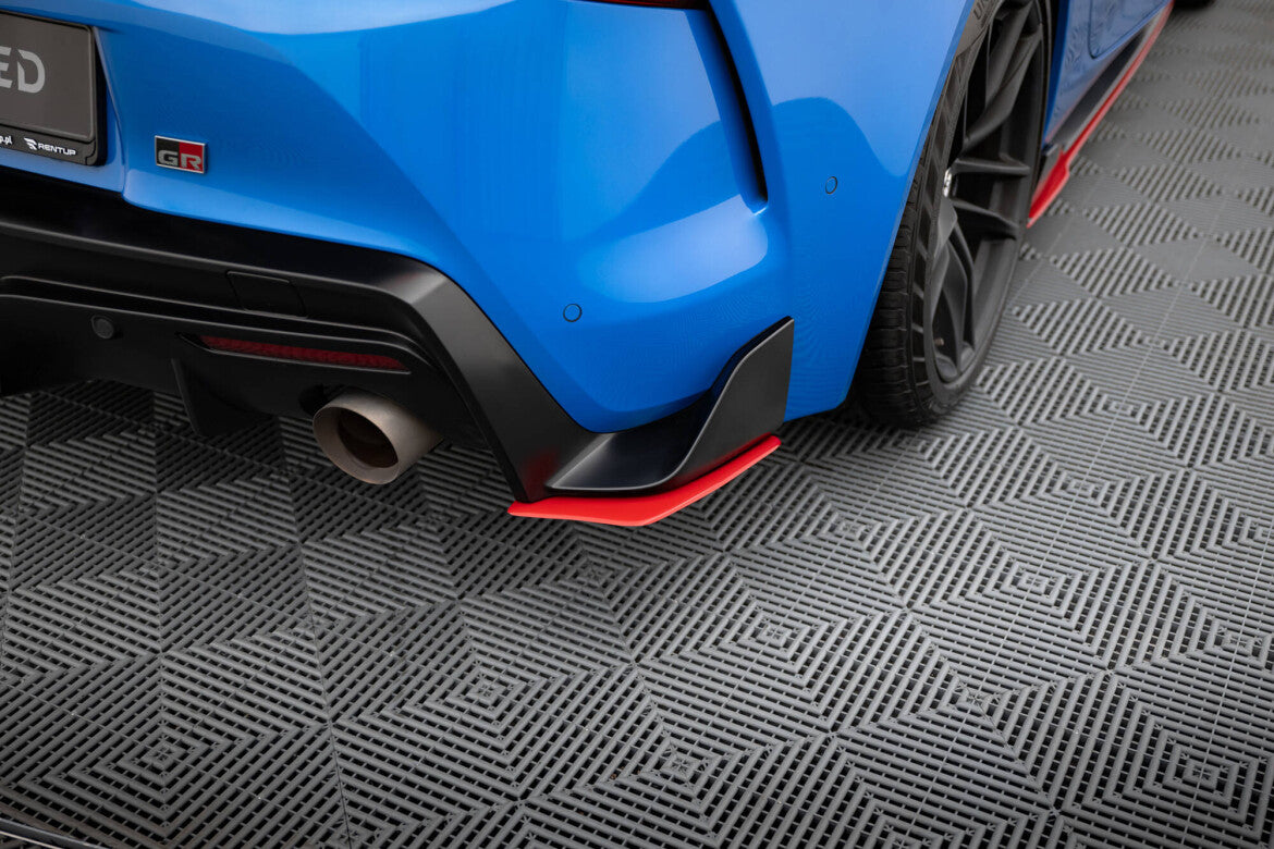 Heck Flaps V.2 Rot Hochglanz passend für Toyota Supra Mk5 Heckansicht