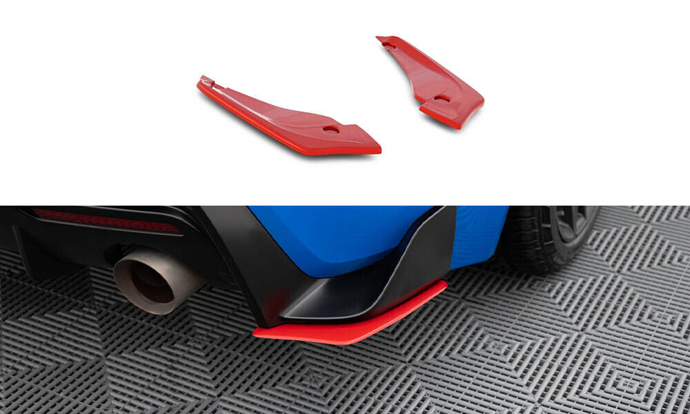 Heck Flaps V.2 Schwarz Hochglanz passend für Toyota Supra Mk5 am Fahrzeug