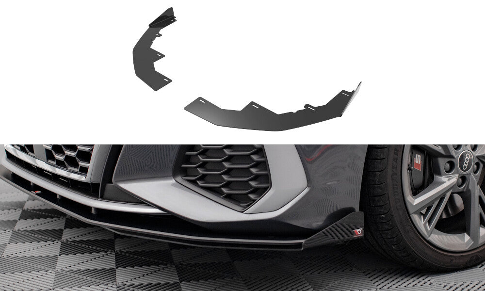 Front Flaps für Audi S3/A3 S-Line 8Y   Maxton Design