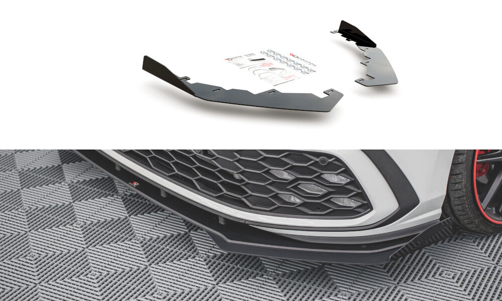 Front Stoßstangen Flaps für VW Golf 8 GTI   Maxton Design