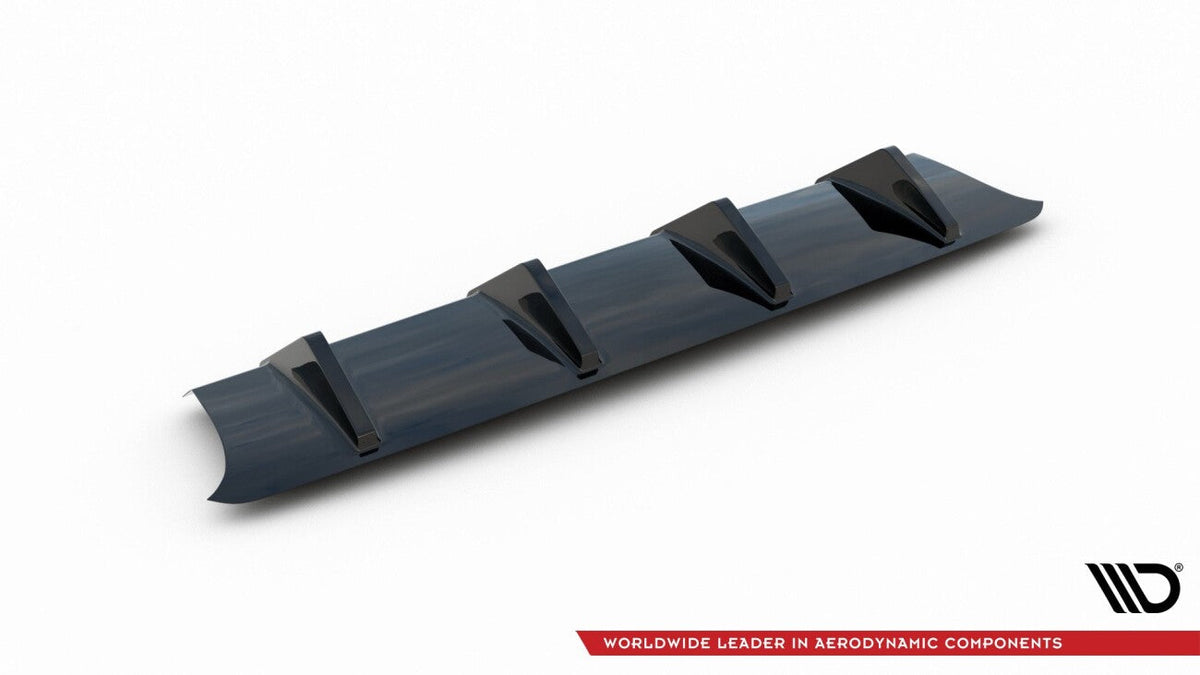 Heck Ansatz Diffusor für Audi S3 8V FL Hatchback schwarz   Maxton Design