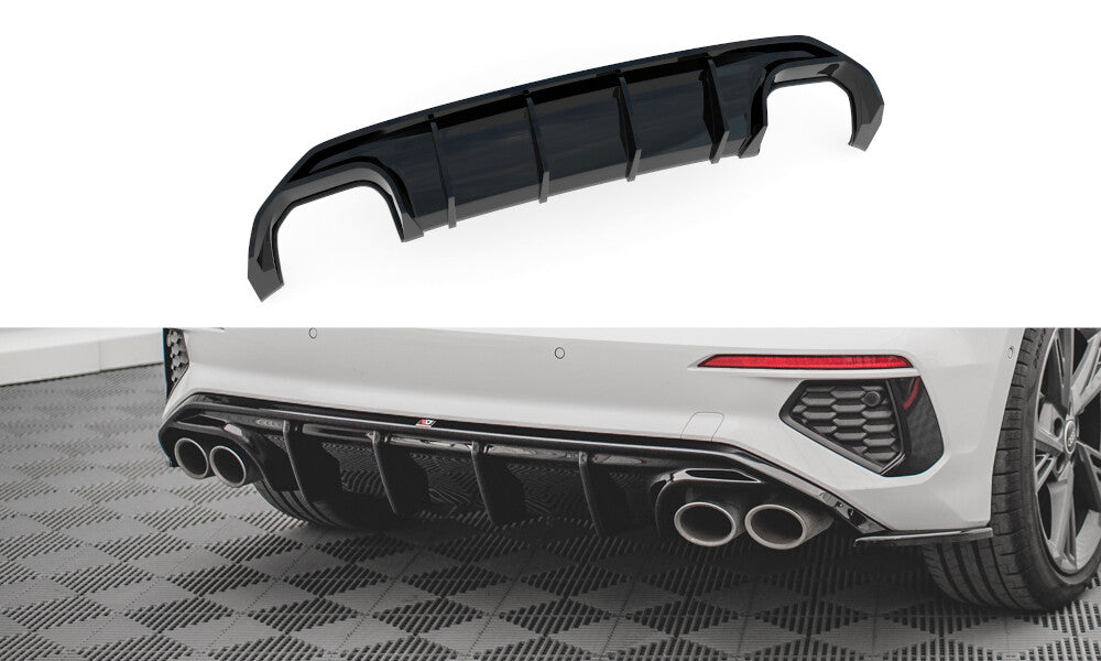 Heck Ansatz Diffusor für Audi S3 8Y   Maxton Design