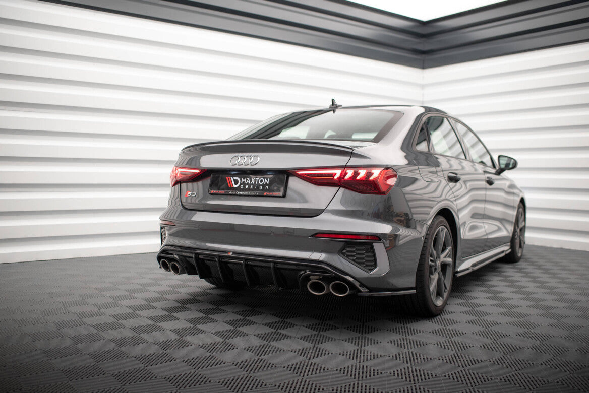 Heck Ansatz Diffusor für Audi S3 Limousine 8Y   Maxton Design