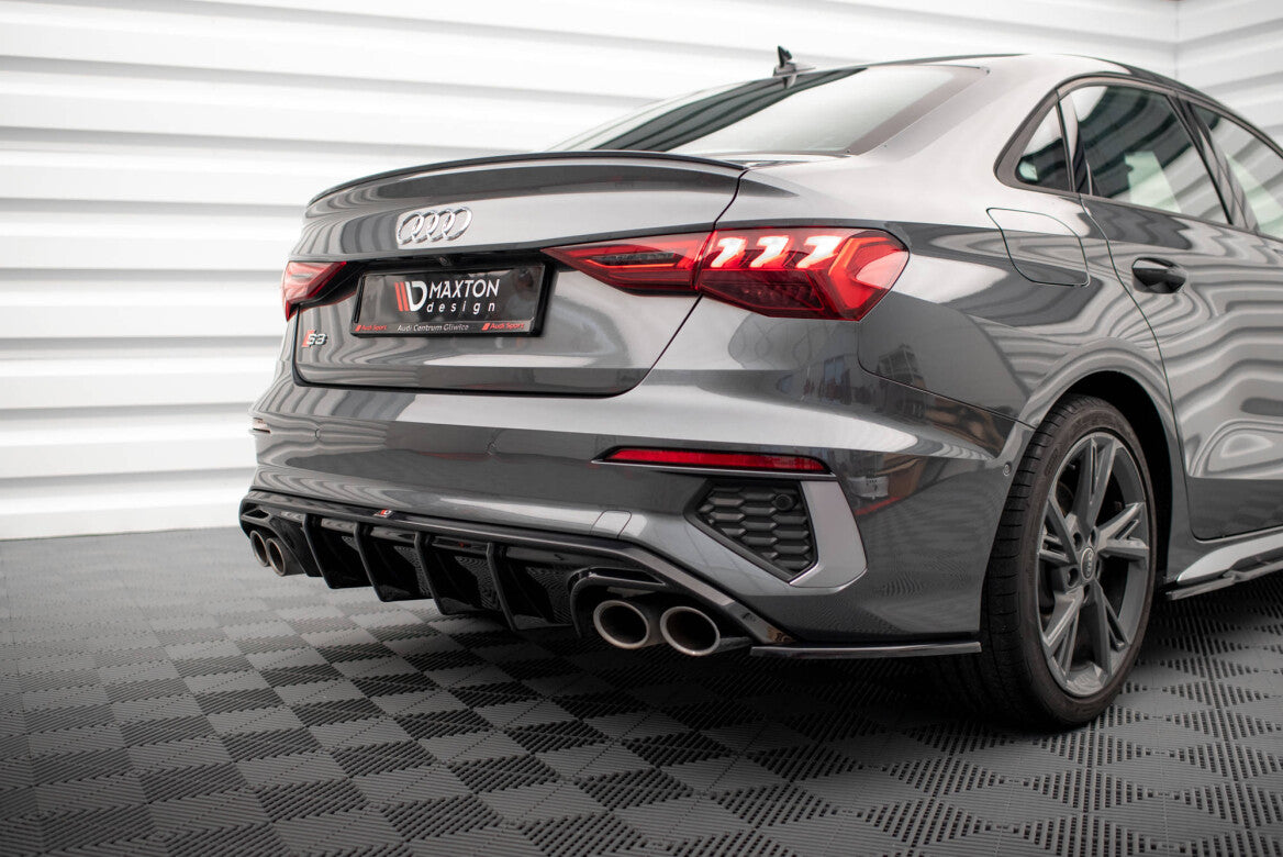 Heck Ansatz Diffusor für Audi S3 Limousine 8Y   Maxton Design