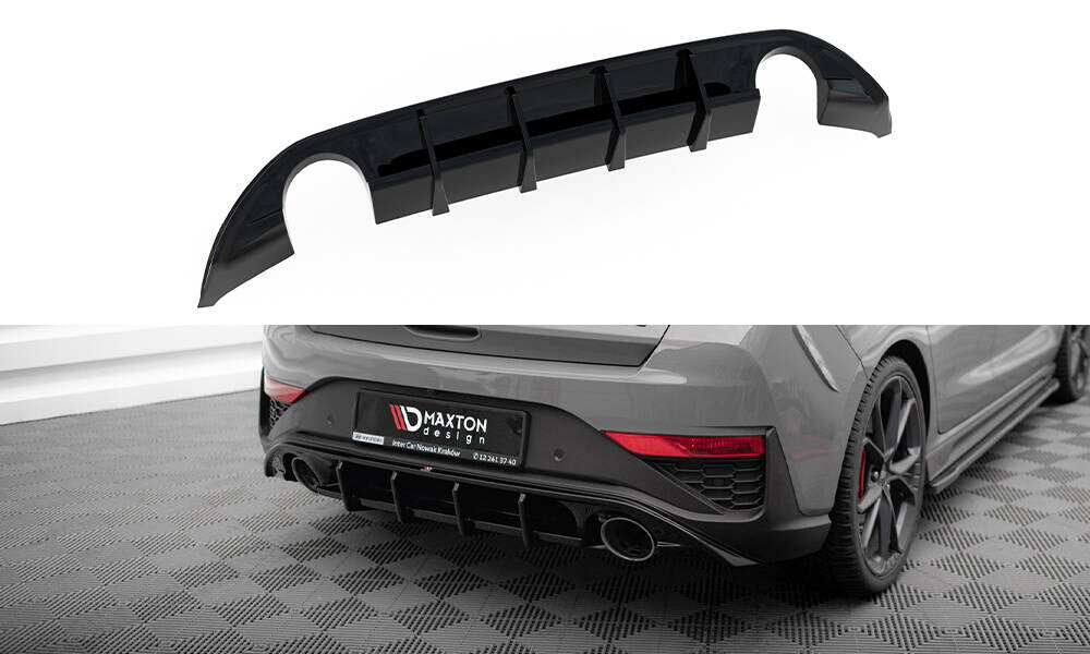 Heck Ansatz Diffusor für Hyundai I30N Hatchback Facelift   Maxton Design