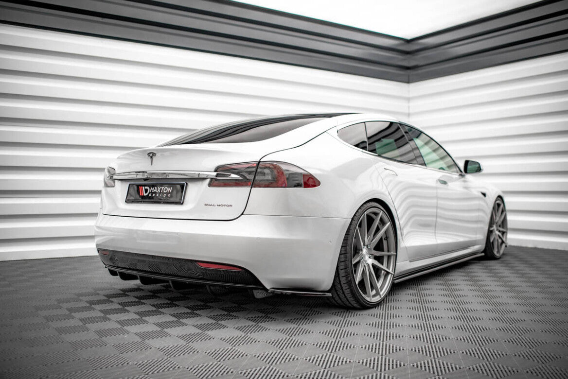 Heck Ansatz Diffusor für Tesla Model S FL   Maxton Design