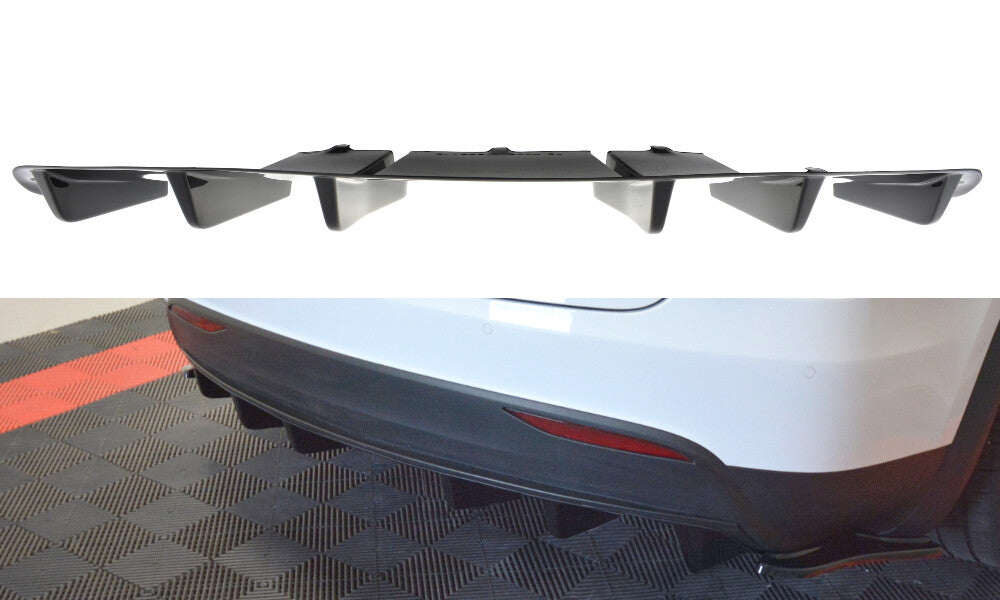 Heck Ansatz Diffusor für TESLA MODEL X   Maxton Design