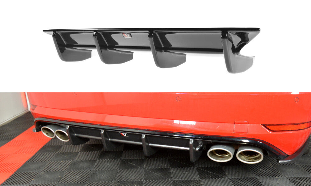 Heck Ansatz Diffusor für VW GOLF 7 R VARIANT FACELIFT   Maxton Design