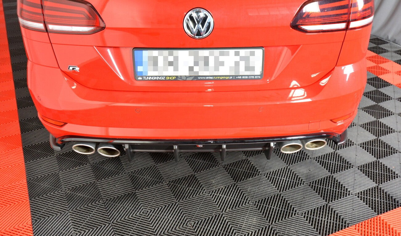 Heck Ansatz Diffusor für VW GOLF 7 R VARIANT FACELIFT   Maxton Design