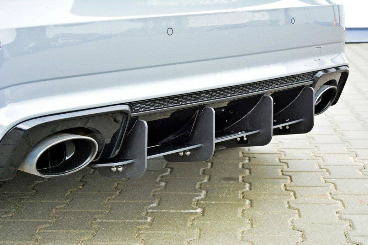 Heck Ansatz Diffusor Heckschürze für Audi RS3 8V SPORTBACK   Maxton Design