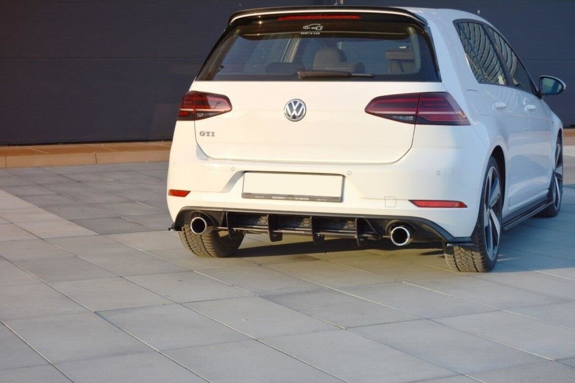 Heck Ansatz Diffusor Heckschürze für VW GOLF 7 GTI FL   Maxton Design