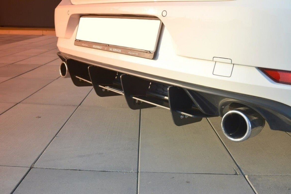 Heck Ansatz Diffusor Heckschürze für VW GOLF 7 GTI FL   Maxton Design