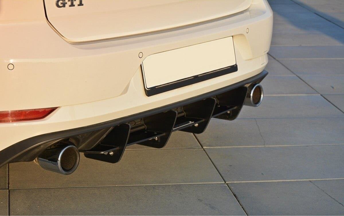Heck Ansatz Diffusor Heckschürze für VW GOLF 7 GTI FL   Maxton Design