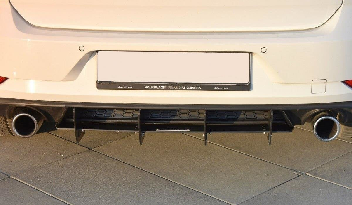 Heck Ansatz Diffusor Heckschürze für VW GOLF 7 GTI FL   Maxton Design