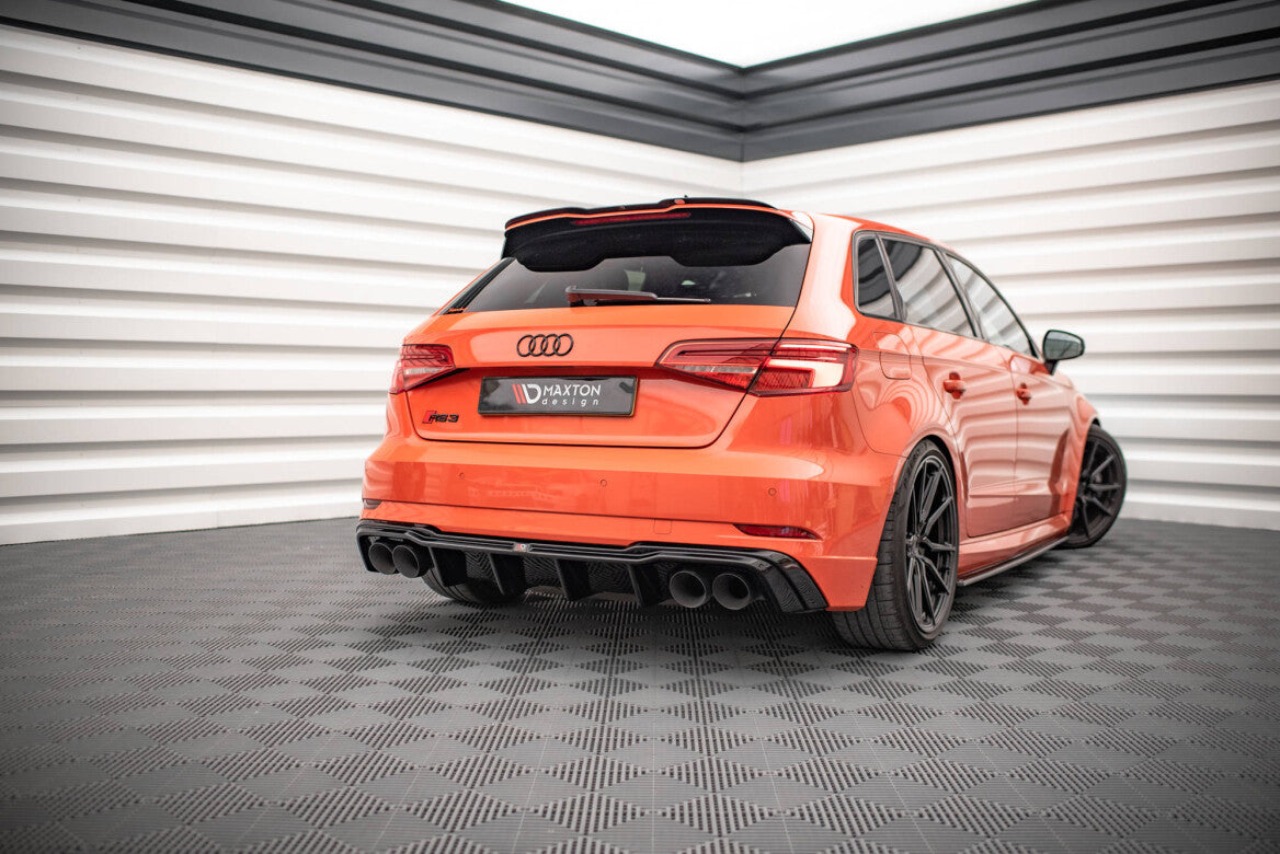 Heck Ansatz Diffusor V.2 für Audi RS3 8V Facelift   Maxton Design