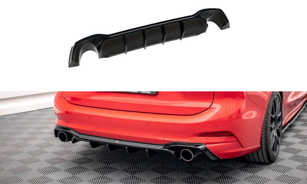 Heck Ansatz Diffusor V.2 für Ford Focus Kombi ST-Line Mk4   Maxton Design