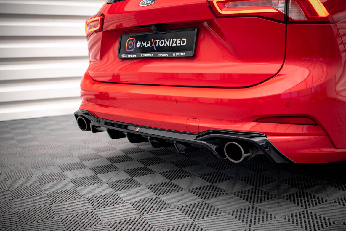 Heck Ansatz Diffusor V.2 für Ford Focus Kombi ST-Line Mk4   Maxton Design