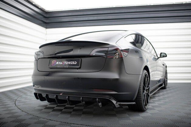 Heck Ansatz Diffusor V.2 für Tesla Model 3   Maxton Design