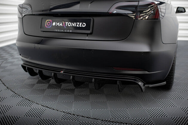 Heck Ansatz Diffusor V.2 für Tesla Model 3   Maxton Design