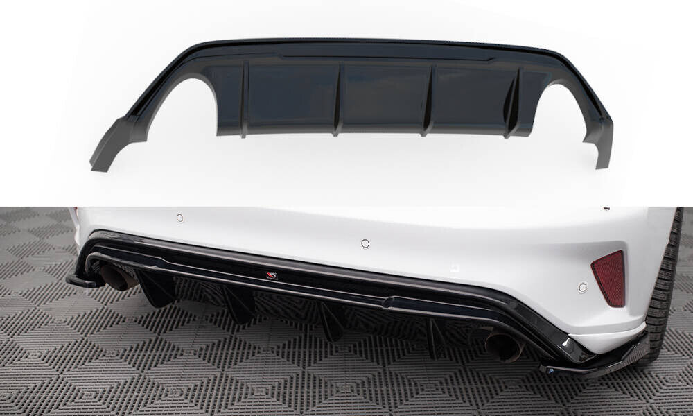 Heck Ansatz Diffusor V.3 für Ford Focus ST Mk4   Maxton Design