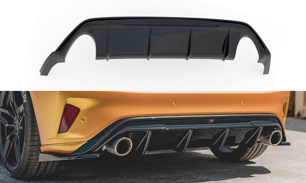 Heck Ansatz Diffusor V.3 für Ford Focus ST Mk4   Maxton Design