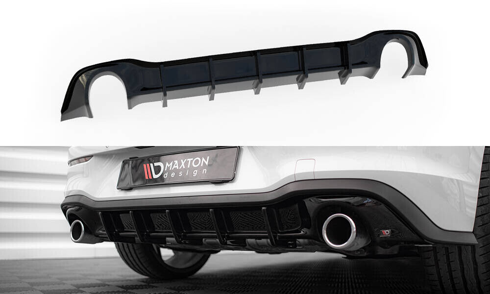 Heck Ansatz Diffusor V.3 für Volkswagen Golf GTI Mk8   Maxton Design