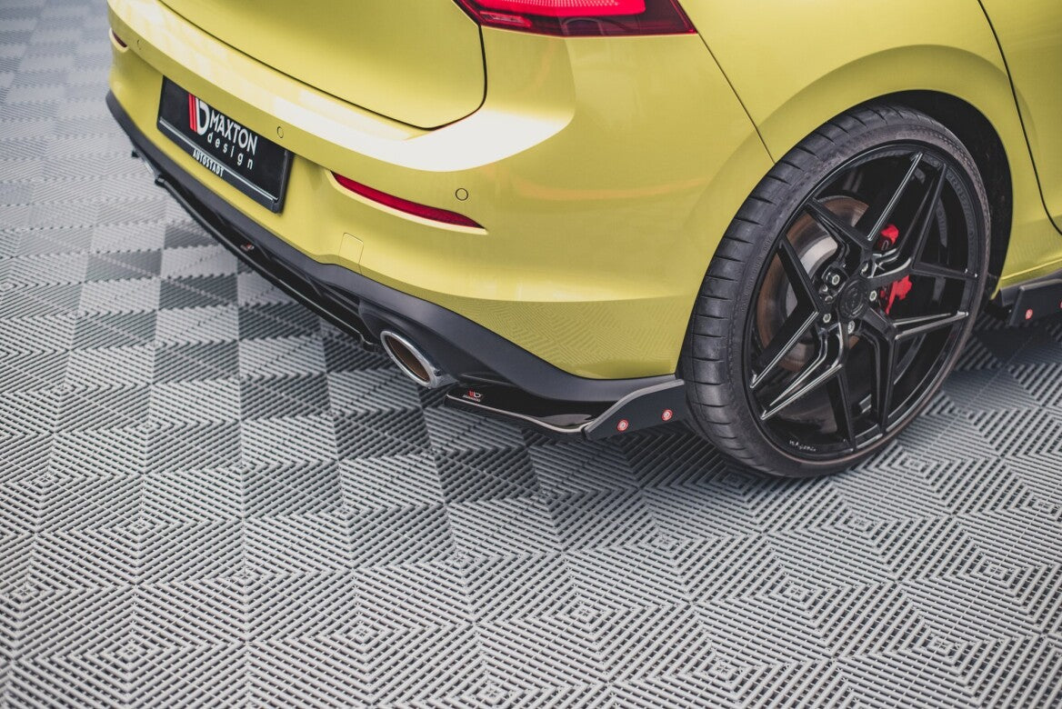 Heck Ansatz Flaps Diffusor +Flaps V.1 für VW Golf 8 GTI Clubsport   Maxton Design