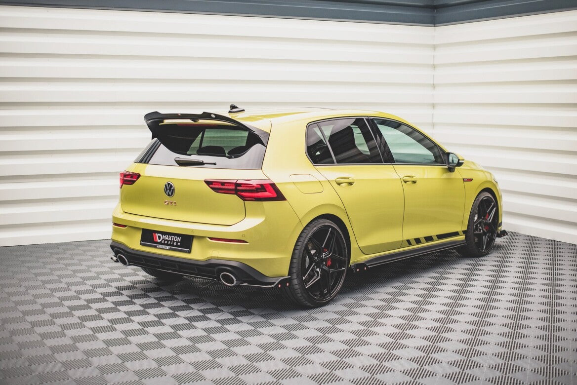 Heck Ansatz Flaps Diffusor +Flaps V.1 für VW Golf 8 GTI Clubsport   Maxton Design