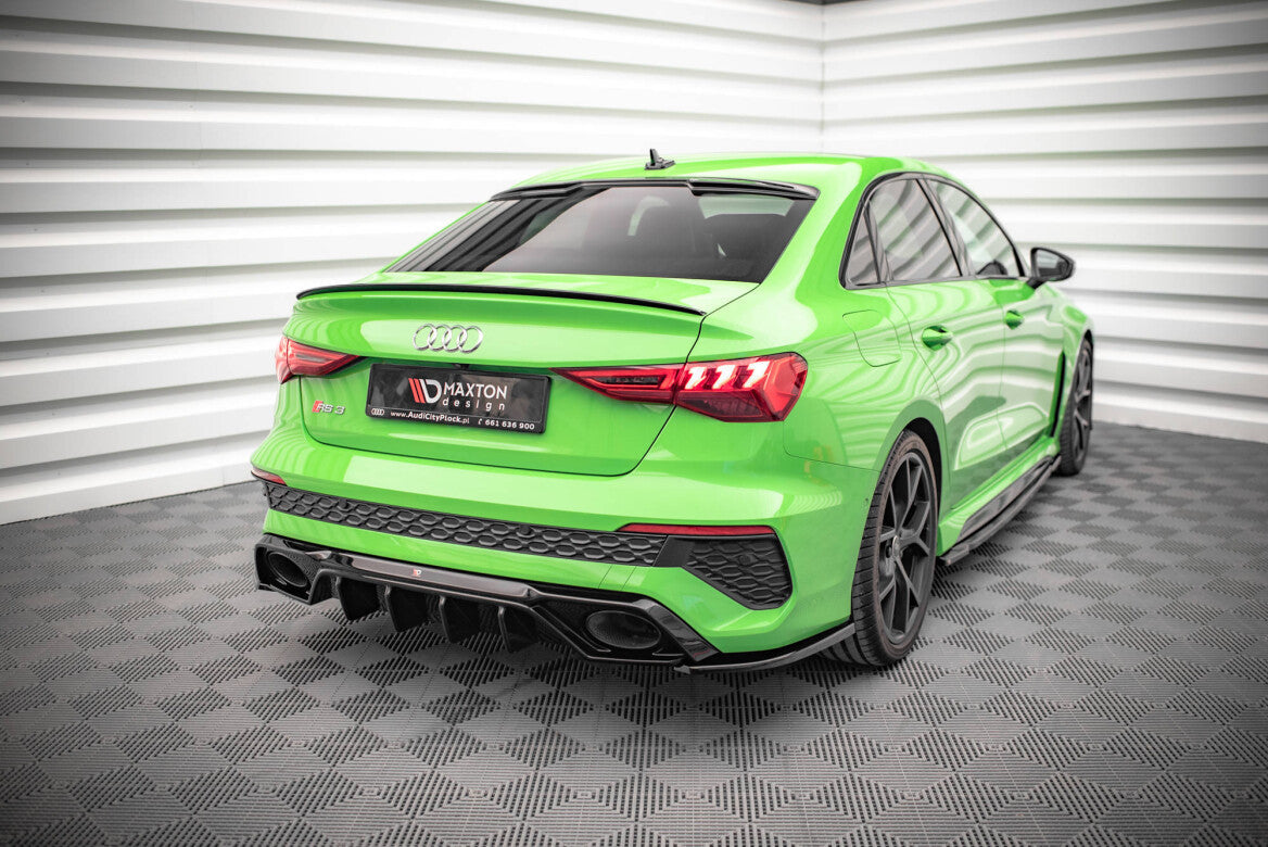 Heck Ansatz Flaps Diffusor für Audi RS3 Limousine 8Y   Maxton Design