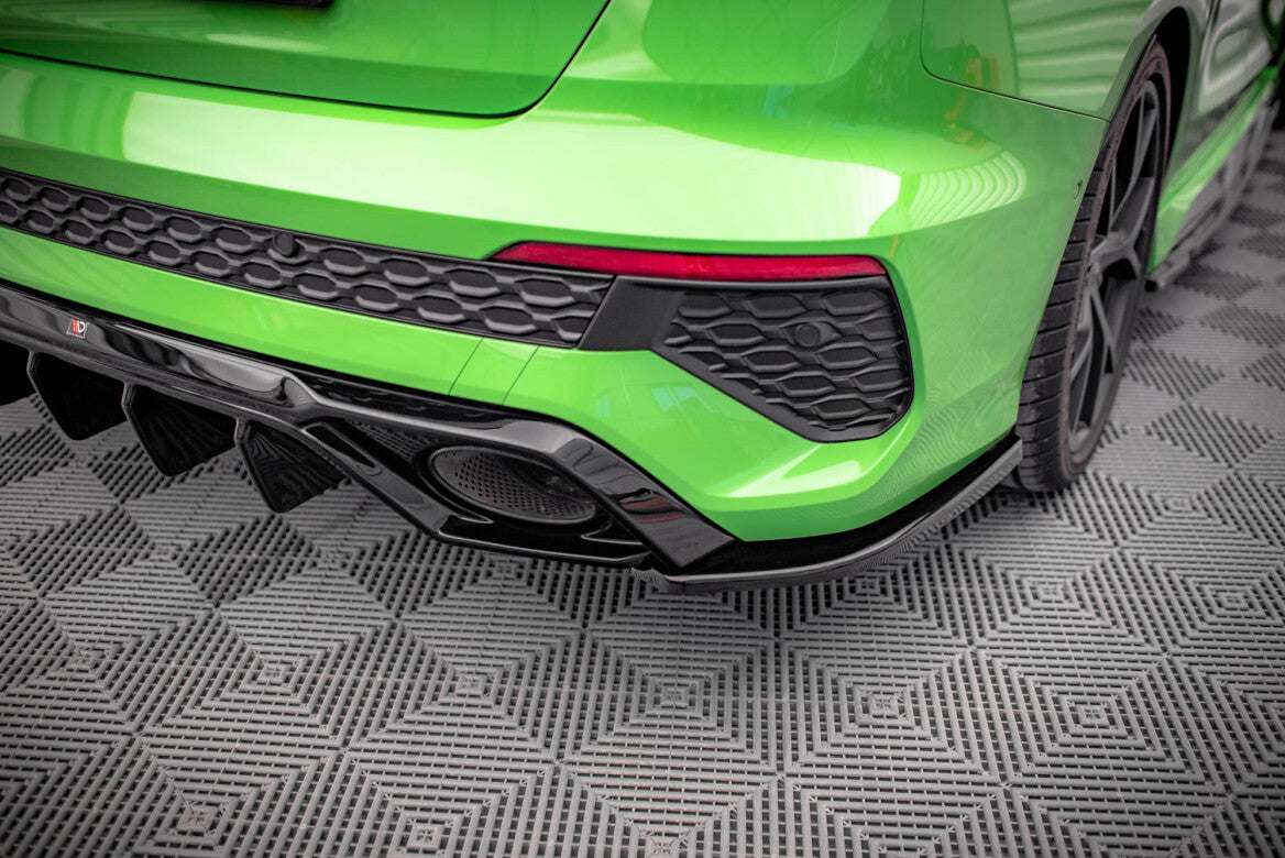 Heck Ansatz Flaps Diffusor für Audi RS3 Limousine 8Y   Maxton Design
