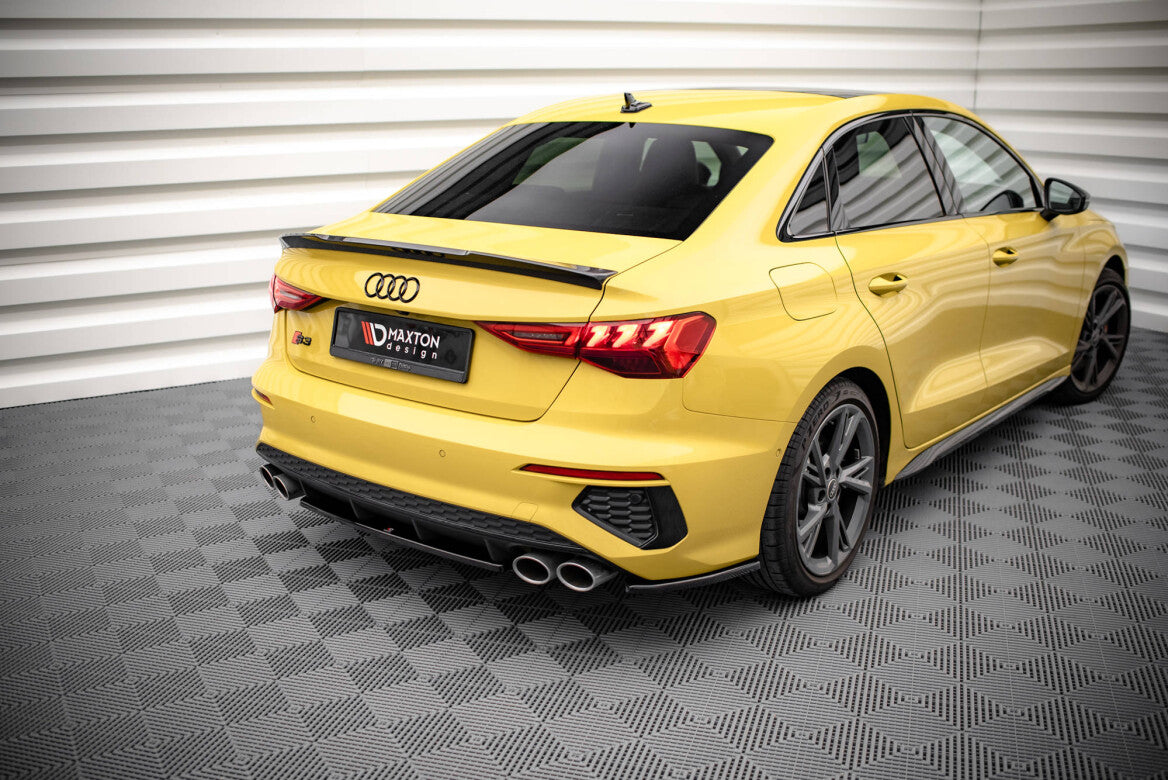 Heck Ansatz Flaps Diffusor für Audi S3 Limousine 8Y   Maxton Design