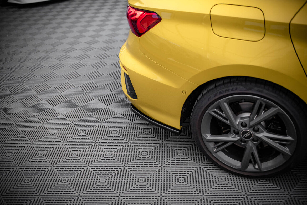 Heck Ansatz Flaps Diffusor für Audi S3 Limousine 8Y   Maxton Design