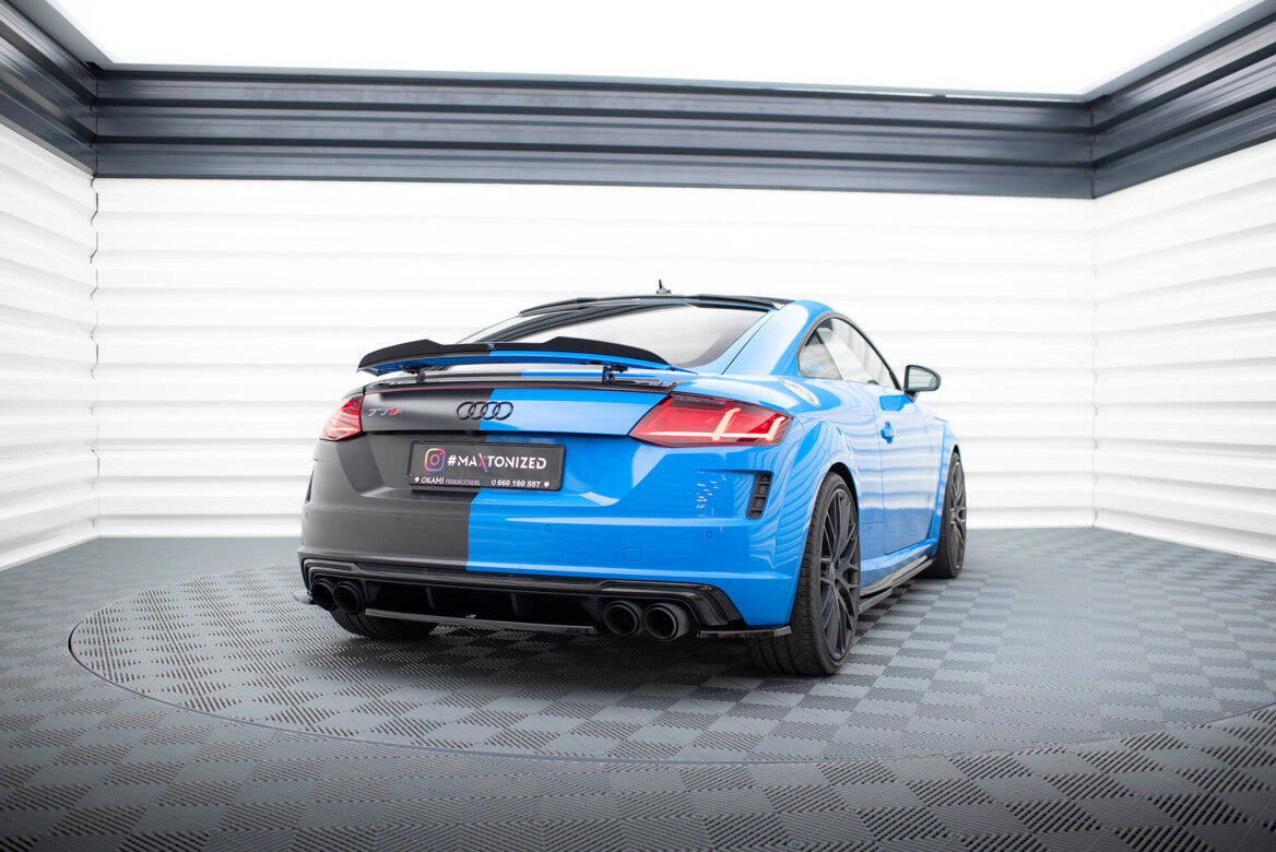 Heck Ansatz Flaps Diffusor für Audi TT S 8S FL   Maxton Design