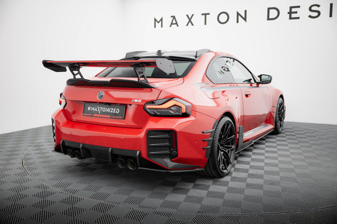 Heck Ansatz Flaps Diffusor für BMW M2 M-Performance G87   Maxton Design