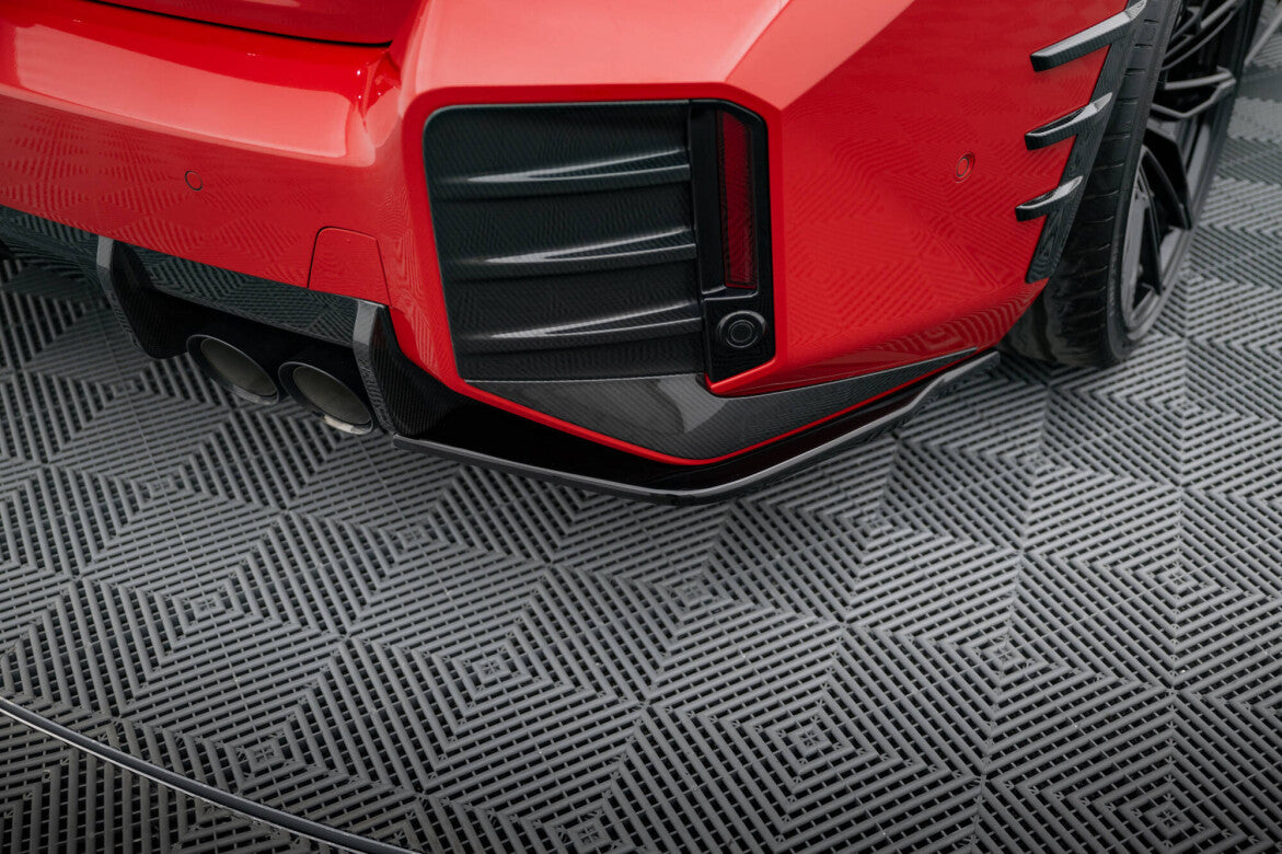 Heck Ansatz Flaps Diffusor für BMW M2 M-Performance G87   Maxton Design