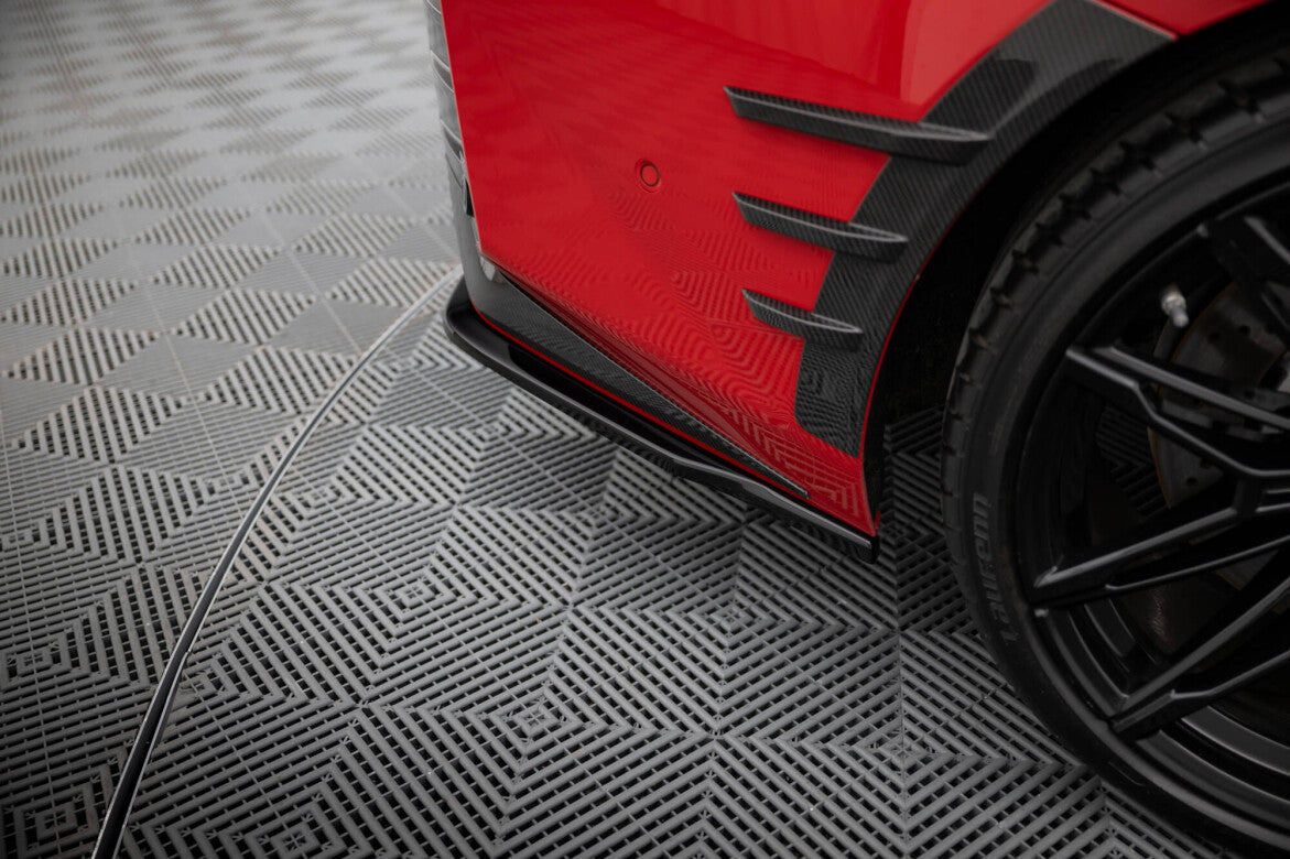 Heck Ansatz Flaps Diffusor für BMW M2 M-Performance G87   Maxton Design