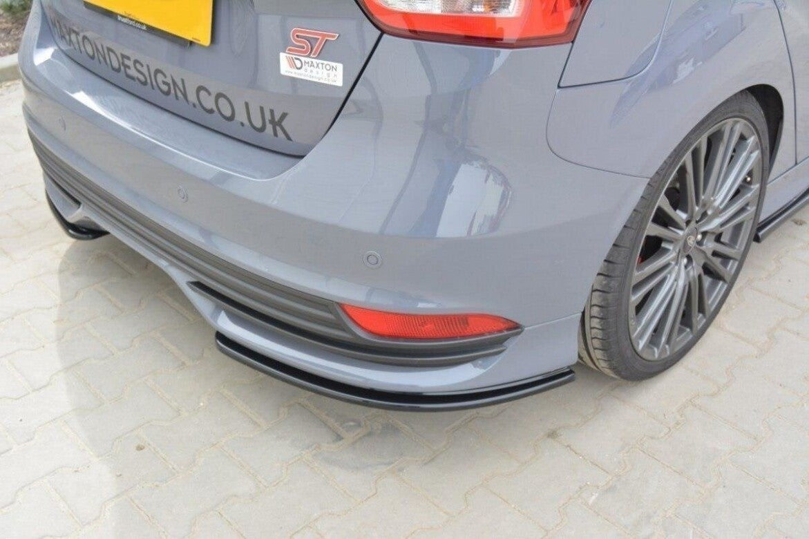 Heck Ansatz Flaps Diffusor für Ford Focus ST Mk3 FL   Maxton Design