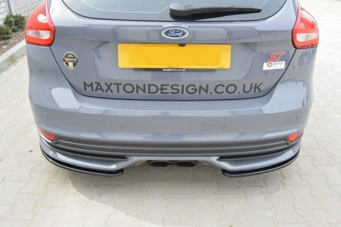 Heck Ansatz Flaps Diffusor für Ford Focus ST Mk3 FL   Maxton Design