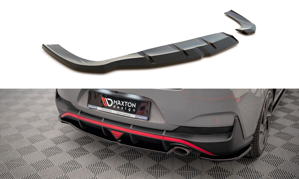 Heck Ansatz Flaps Diffusor für Hyundai I30 Fastback N-Line FL   Maxton Design