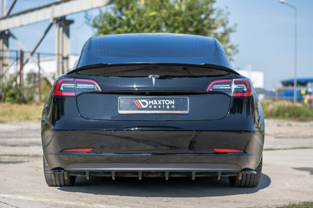Heck Ansatz Flaps Diffusor für Tesla Model 3   Maxton Design