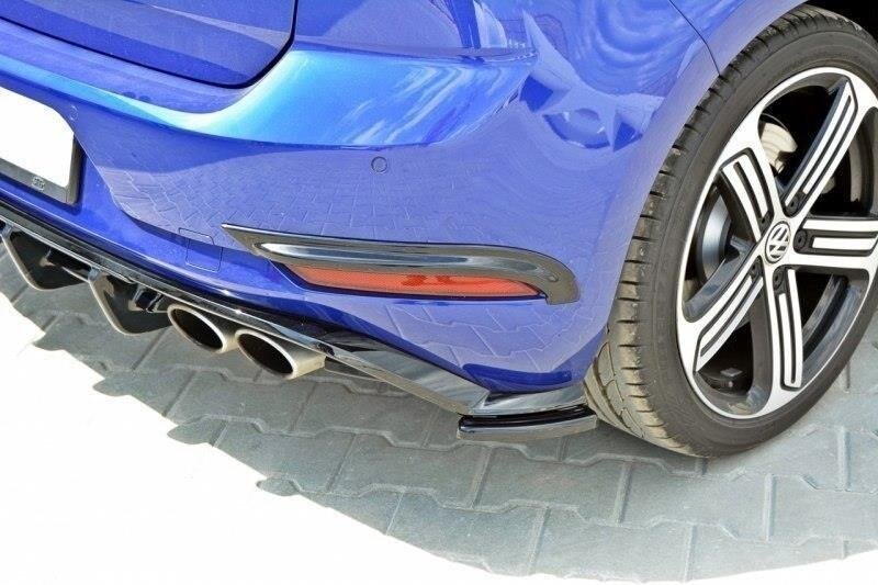 Heck Ansatz Flaps Diffusor für VW GOLF 7 R Facelift   Maxton Design
