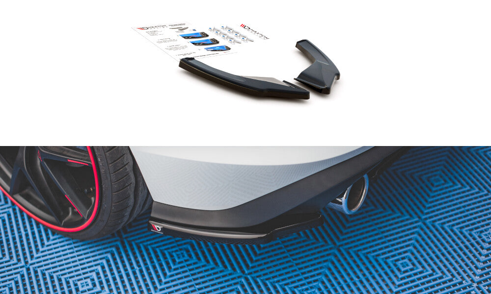 Heck Ansatz Flaps Diffusor für VW Golf 8 GTI   Maxton Design