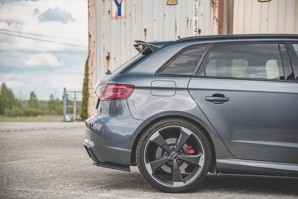 Heck Ansatz Flaps Diffusor V.1 für Audi RS3 8V Sportback   Maxton Design